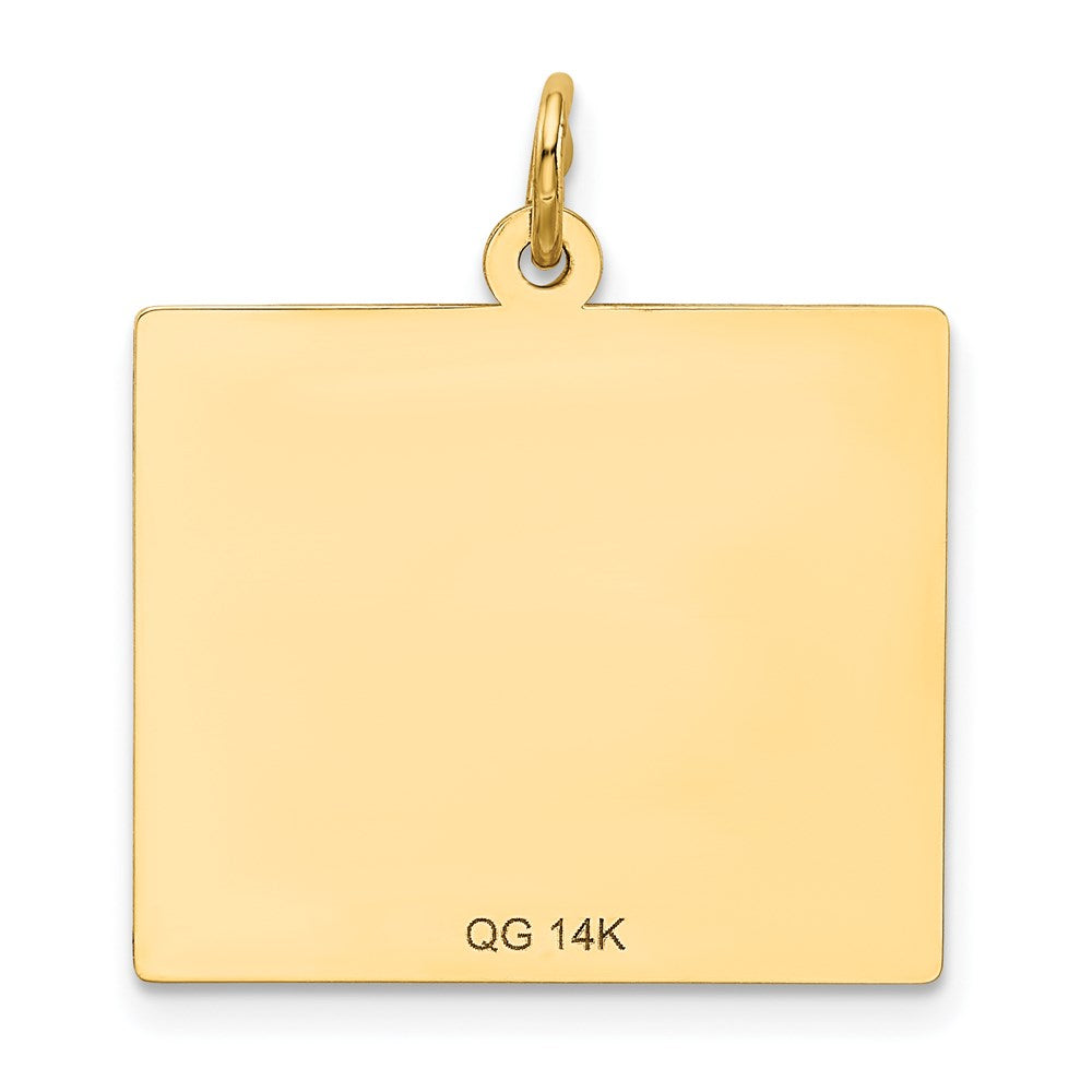 14k Monday the First Day Calendar Pendant
