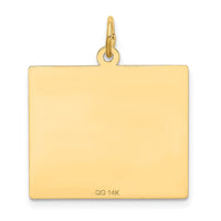 14k Saturday the First Day Calendar Pendant