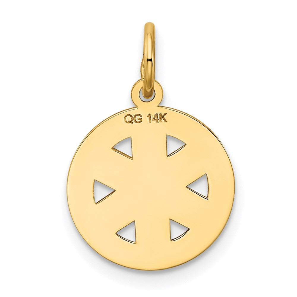 14k Small EMT Medical Charm