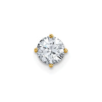 14ky 1/2ct. 5.0mm Round D E F Pure Light Moissanite Solitaire Chain Slide